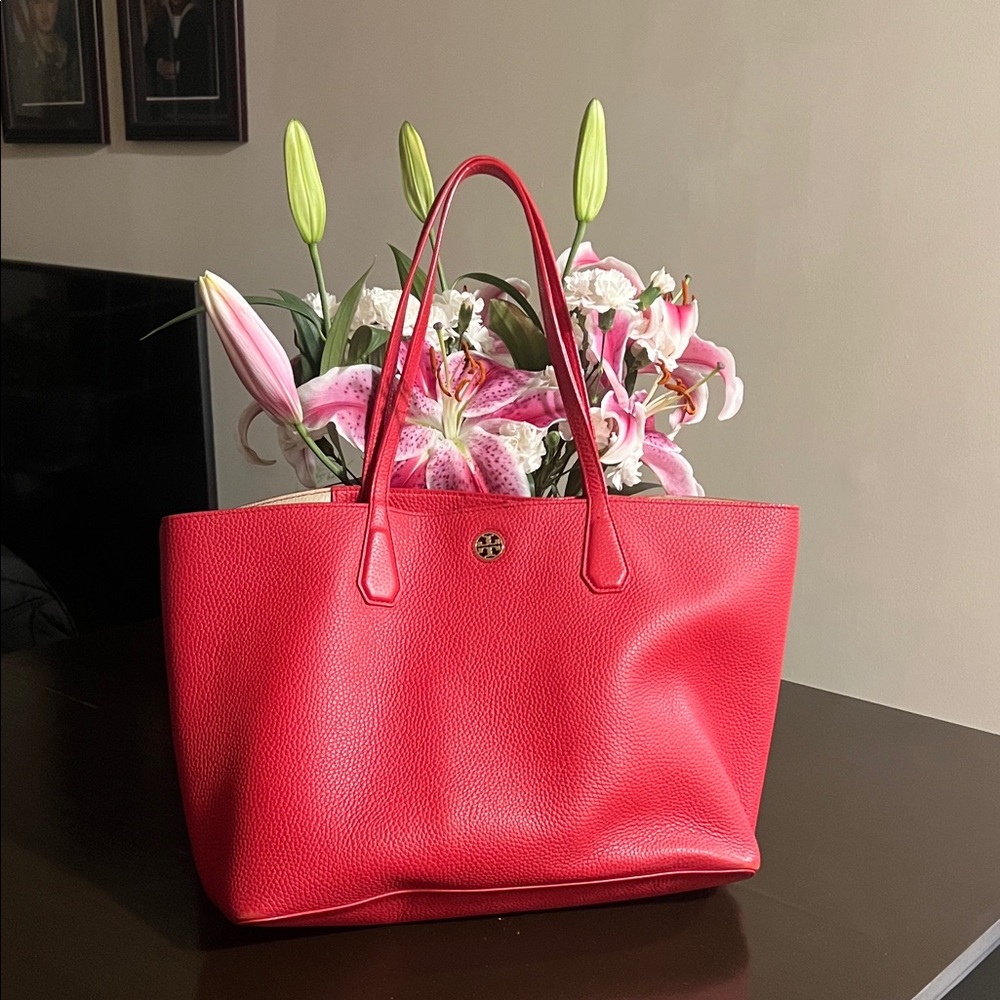 Tory Burch Vibrant Red Tote